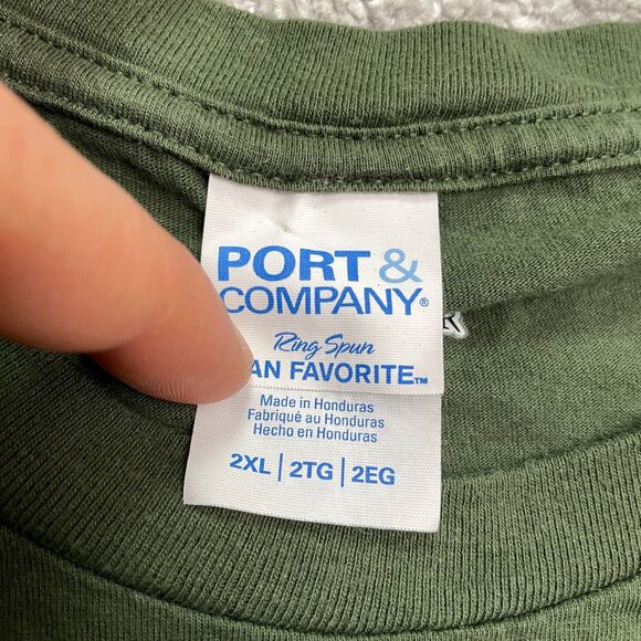 Port & Company x Disney Pixar Cars Tow Mater Graphic T-Shirt Mens 2XL Green Crew - Picture 3 of 10